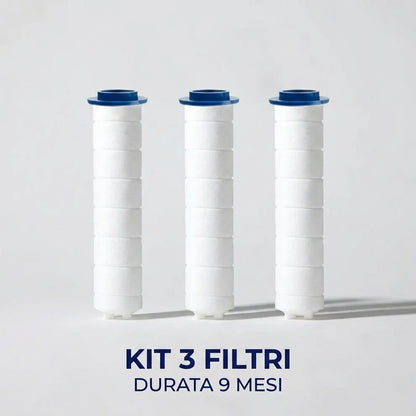 KIT - 3 Filtri soffione carboni attivi