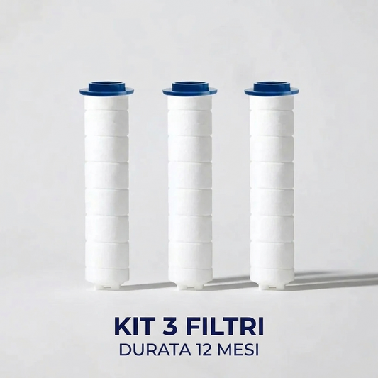 KIT - 3 Filtri soffione carboni attivi ( 12 mesi )