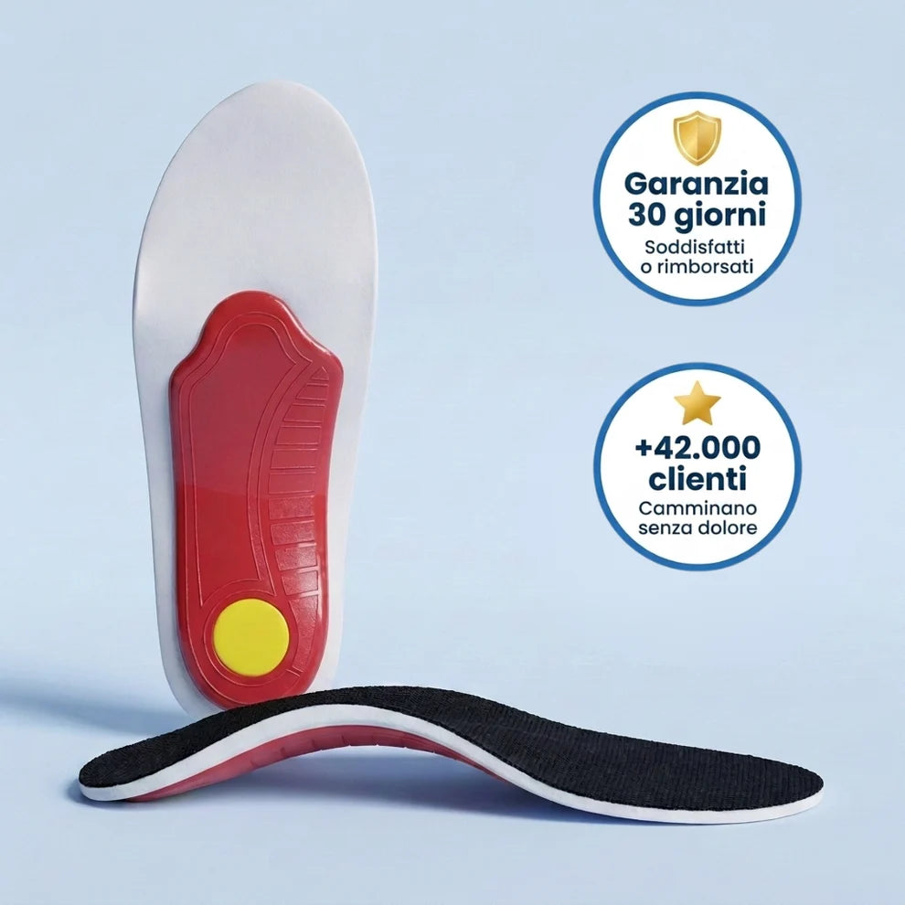 Suole Velgravia™ - Cammina senza dolore - dalla mattina alla sera