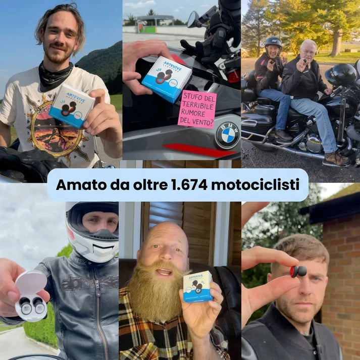 Velgravia™ - Tappi per le Orecchie Moto – 27 dB